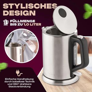 Produktbild für Wasserkocher Proficook PC-WKS 1106, silber