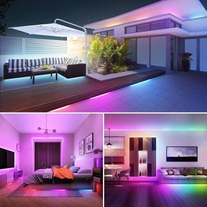 Produktbild für LED-Streifen Lepro dimmbar, weiß + RGB
