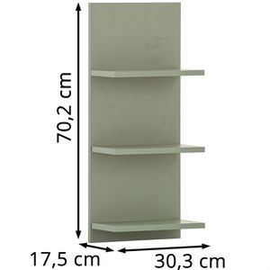Produktbild für Badregal Schildmeyer Palermo 157633, aus Holz, pistazie