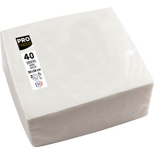 Produktbild für Servietten PROnappe SV623801I, weiß