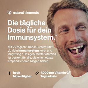 Produktbild für Vitamin-C natural-elements gepuffert, 120 Kapseln