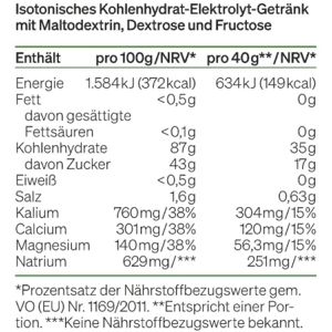 Produktbild für Elektrolyte natural-elements Endurance Drink Zitrone, Pulver