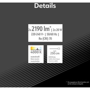 Produktbild für Baustrahler Müller-Licht Boston, LED, Netzbetrieb, 2,5 m Kabel