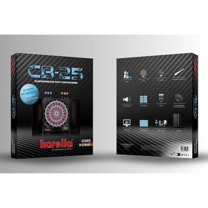 Produktbild für Dartscheibe Karella CB-25 Kabinett Set, elektronisch