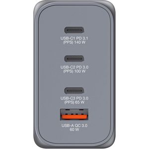 Produktbild für USB-Ladegerät Verbatim GNC-240, GaN, 240 Watt