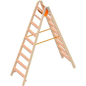 Produktbild für Stehleiter Layher 1020, beidseitig begehbar