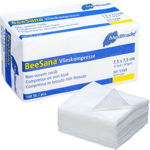 Vlieskompressen Meditrade BeeSana, 6-lagig, unsteril