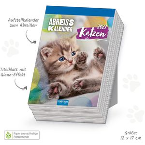 Produktbild für Abreißkalender Trötsch 2027912, Katzen, Jahr 2027
