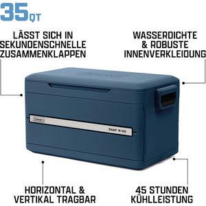 Produktbild für Kühlbox Coleman 35 QT Snap-N-Go, 33 Liter