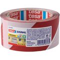 Warnband Tesa 58134 Markierungsband, 66m selbstklebend, rot / weiß