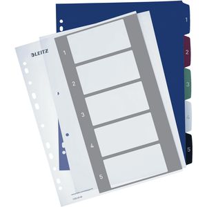 Produktbild für Register Leitz 1235 Style, A4 Überbreite, 1-5