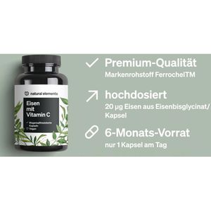 Produktbild für Eisen natural-elements 180 Kapseln