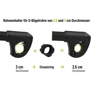 Produktbild für Rahmenhalter EUFAB Strap 11652, für Fahrradträger mit Schloss