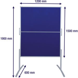 Produktbild für Moderationstafel Franken PRO MT880303 mit Standfüßen, klappbar
