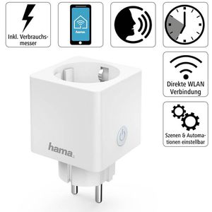 Produktbild für Smart-Steckdose Hama Mini, für innen