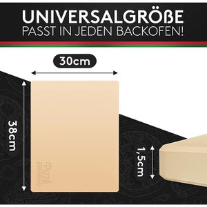 Produktbild für Pizzastein Pizza-Divertimento Gourmet bis 900°C, aus Cordierit