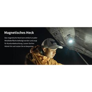 Produktbild für Taschenlampe Wuben X2 Pro+ schwarz, LED, aufladbar