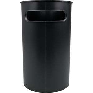 Produktbild für Papierkorb Helit The Oval H6105695, schwarz