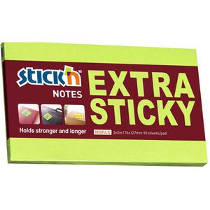 Haftnotizen Stickn Extra Sticky Notes, neongrün