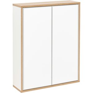 Spiegelschrank Fackelmann Finn 84633, weiß / asteiche