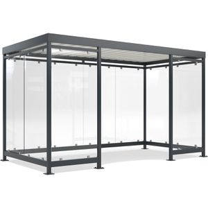 Personenunterstand WSM Köln K4 c/c, anthrazit, aus Metall