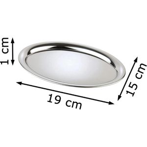 Produktbild für Serviertablett APS Kaffeehaus 30117, oval, 29x22cm