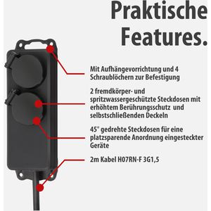 Produktbild für Steckdosenleiste Brennenstuhl 1159930 mit 2m Kabel