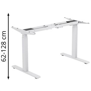 Schreibtischgestell LogiLink EO0051W, weiß, 3 Memoryspeicher