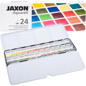 Produktbild für Farbkasten Jaxon 89924 Aquarellfarben