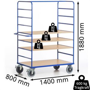 Produktbild für Etagenwagen Rollcart 08-7608