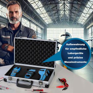 Produktbild für Transportkoffer PeakTech P 7260, abschließbar, aus Aluminium
