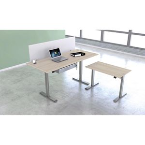 Produktbild für Schreibtisch Kerkmann Move 1, ahorn / silber