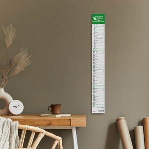 Produktbild für Streifenkalender Korsch Grün Recycling Edition Natur XXL