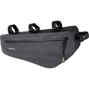 Produktbild für Fahrrad-Rahmentasche Basil Navigator Storm, grau, 2,2 Liter