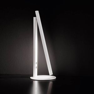 Produktbild für Schreibtischlampe Fabas-Luce Ideal, weiß, LED, dimmbar