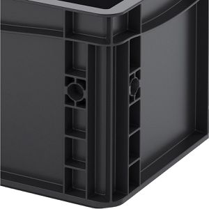 Produktbild für Eurobox AUER ESD EG 32/17 HG, schwarz, 7,6 Liter