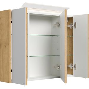 Produktbild für Spiegelschrank Posseik eiche gold