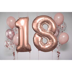 Produktbild für Luftballons Amscan 9906283, Riesenzahl 8, rose