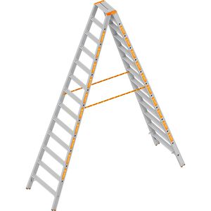 Produktbild für Stehleiter Layher Topic 1043, beidseitig begehbar