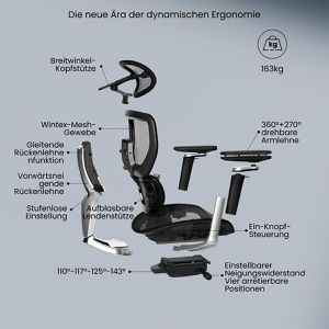Produktbild für Bürostuhl FlexiSpot C7 Morpher Pro, C7B-MO-PRO
