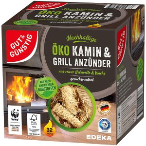 Grillanzünder Gut&Günstig Öko Kaminanzünder
