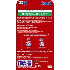 Produktbild für Spülmaschinendeo Somat Deo Perls 5in1, Zitrone &amp; Orange