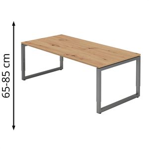 Schreibtisch Hammerbacher R-Serie asteiche / graphit