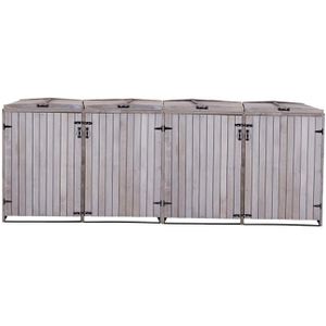 Produktbild für Mülltonnenbox Mendler HWC-H74, Holz