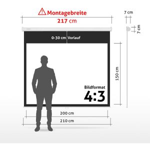 Produktbild für Beamer-Leinwand ESMART Economy EXR Rollo