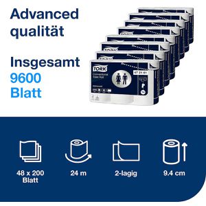 Produktbild für Toilettenpapier Tork Advanced, 472161, T4