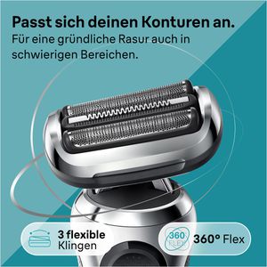 Braun Elektrorasierer Series 7 71-S7200cc, silber, Wet & Dry, Trimmer,  Reinigungsstation & Reiseetui – Böttcher AG