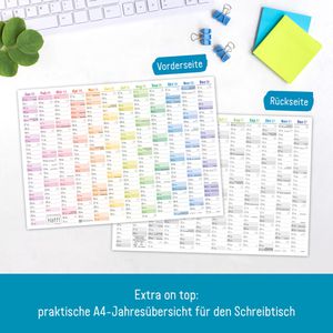 Produktbild für Plakatkalender Häfft 10038-3 Rainbow gefalzt, 2026