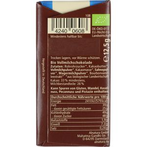 Produktbild für Minischokolade Alnatura Vollmilch, BIO
