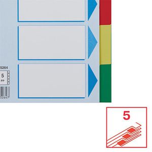 Produktbild für Register Esselte 15264, A5, blanko